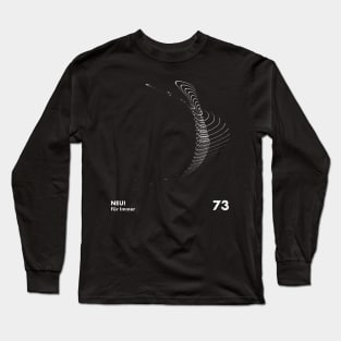 Krautrock / Minimal Graphic Design Tribute Long Sleeve T-Shirt